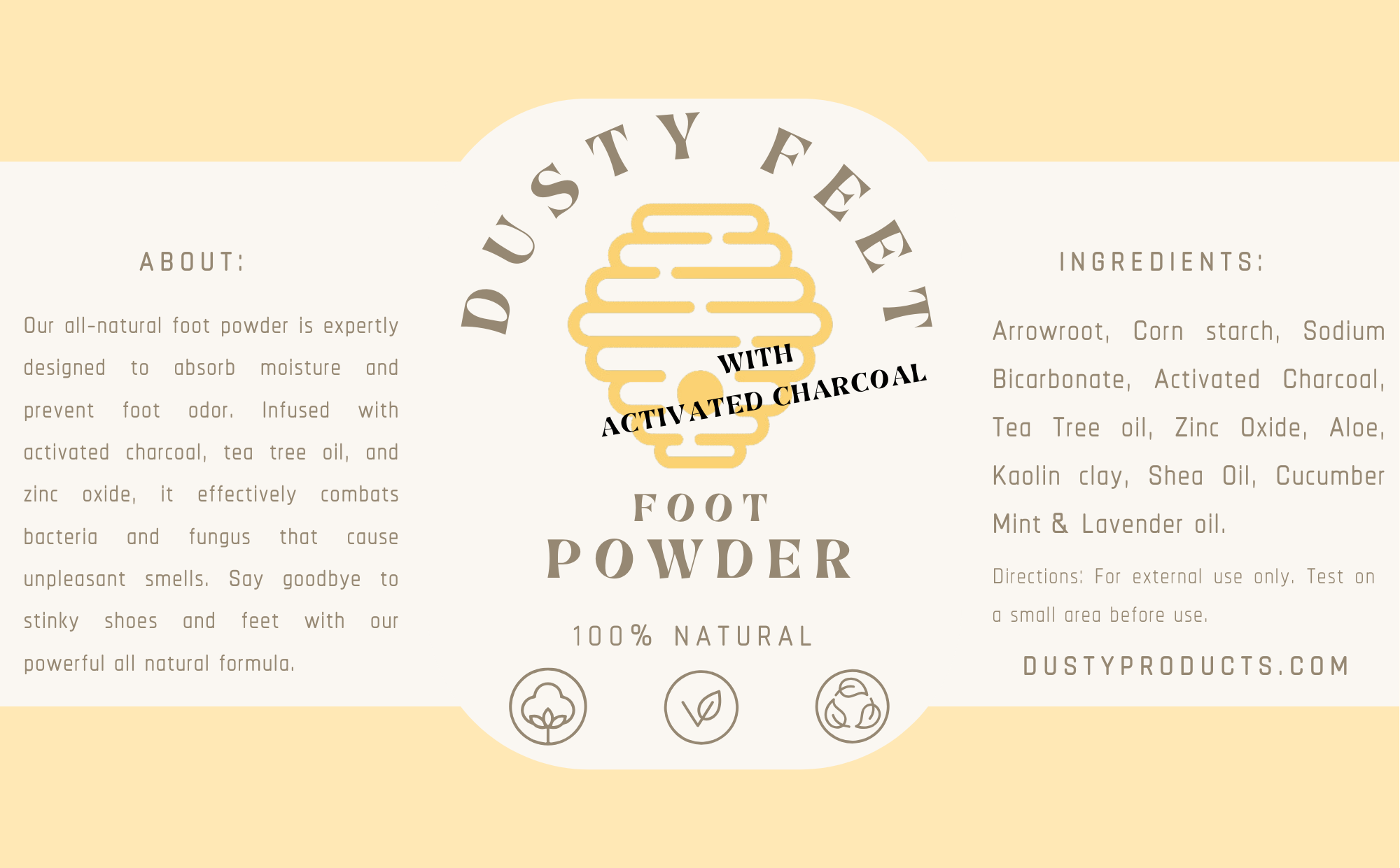 Dusty Odor-Fighting Foot Powder